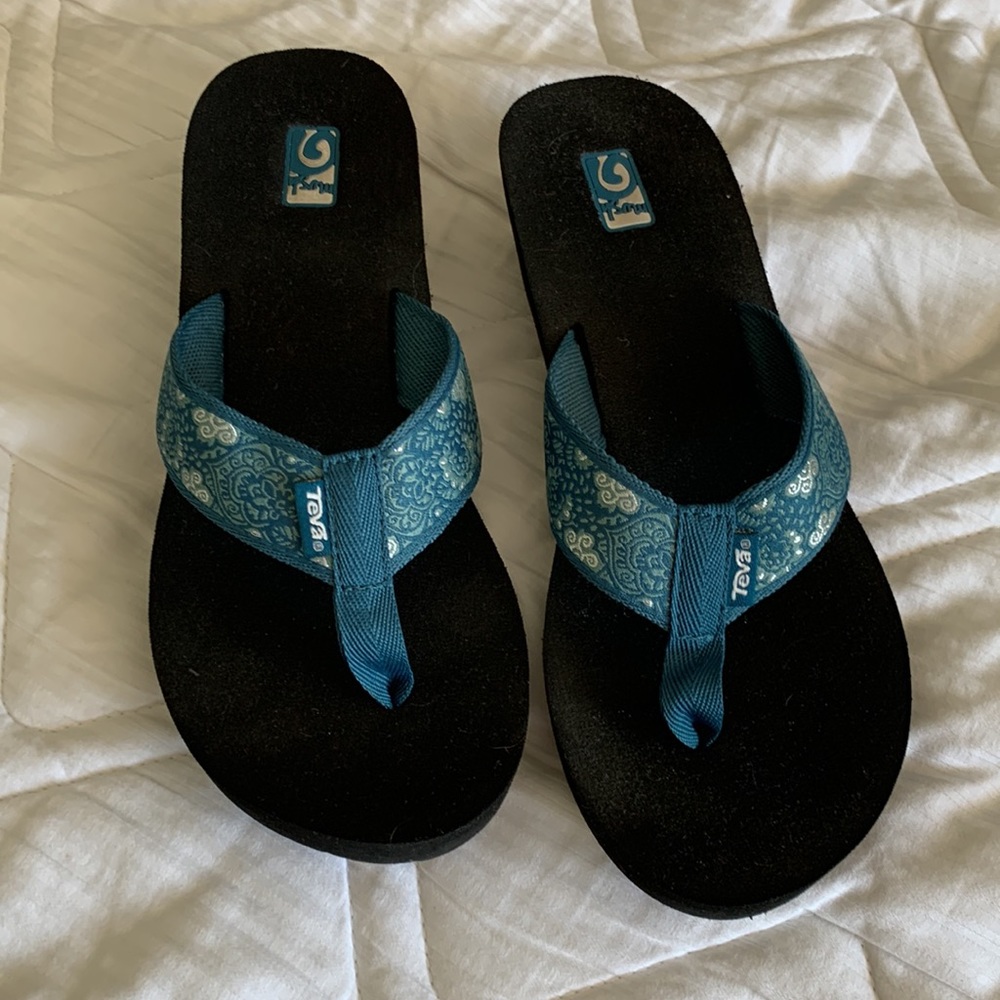 Teva Mush Wedge Sandals, Size 9